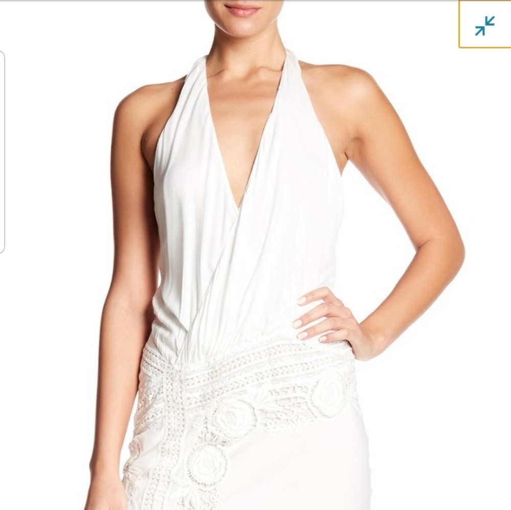 $695 S - Haute HippieThe Lux Crochet Lace Dress - Picture 5 of 5